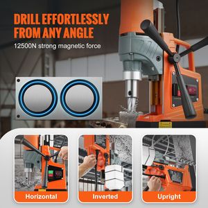 Trapano Magnetico Portatile Elettrico da 1450W, Diametro di Foratura 1.6, 2810 Lbf con 11 Punte per Foratura a 850 RPM - Product Image 2