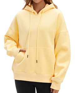 Heavyweight Hoodie Premium Brushed Fleece Casual Fashion Factory Women's Cotton Blend Hoodie Relaxed Streetwear Hoodie - Product Image 2