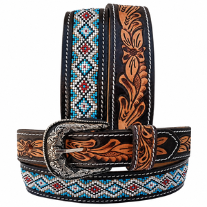 Ceinture pour homme en cuir véritable de style vintage, boucle à ardillon en alliage, ceinture western robuste, durable, écologique, largeur 3,5 cm, longueur 120 cm - Product Image 1
