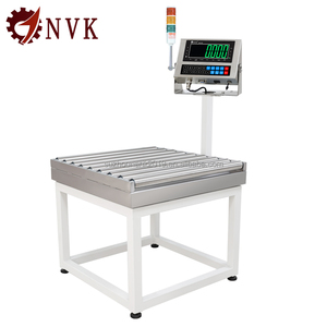 Báscula de Banco NVK de alta precisión de 500kg, 500*600mm, rodillo de acero inoxidable 201 con alarma, controladora de peso y báscula transportadora - Product Image 3
