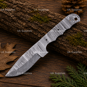Cuchillo de Caza de Acero de Damasco Forjado a Mano de Grado Industrial con Punta de Gota, Grosor de 0.5mm, Longitud Total de 8 Pulgadas, Personalizable OEM - Product Image 5