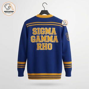 เสื้อฮู้ดดี้ลำลองคอวีผ้าฝ้าย 100% ระบายอากาศได้ดี สวมใส่สบายสำหรับผู้หญิง ยี่ห้อ Sigma Gamma Rho เหมาะสำหรับฤดูหนาว มีไซส์พลัส - Product Image 6