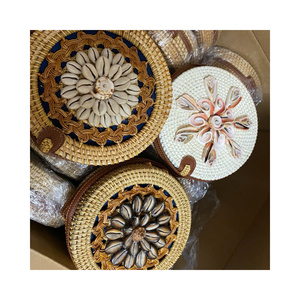 Premium Rattan <b>Bag</b> Eco Friendly <b>Wicker</b> Crossbody <b>Bag</b> Natural Straw Shoulder Handbag Bulk Pack Wholesale Manufacturer Price - Product Image 1