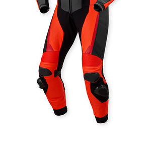 Traje de Motocicleta de Cuero Rojo y Blanco de Una Pieza para Hombre, Ropa Casual Personalizada, Impermeable, Personalizada OEM, Holgada - Product Image 3