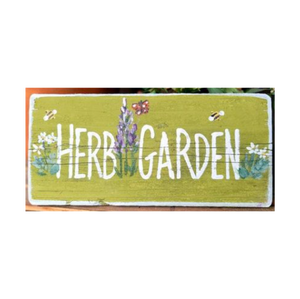 Letrero Rústico para Jardín de Hierbas, Placa de Madera Resistente a la Intemperie para Exteriores, Letrero Decorativo Vintage Impreso en Madera para Colgar en la Pared del Jardín - Product Image 1