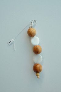 Latest Handmade Wooden Bead Keychain Brown Green Cord <b>Key</b> Holder <b>Ring</b> <b>Bag</b> Charm Stylish Car Keyring Fashion Accessory - Product Image 6