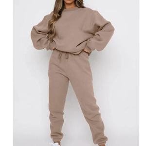 Vêtements actifs Costume de survêtement pour femmes personnalisé Ensemble de jogging Marque privée Survêtement de piste vierge Survêtement de fitness Ensemble de gym - Product Image 3