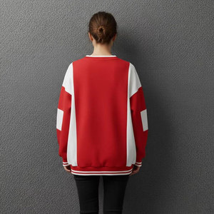 Custom Front Solid Women's Soft Cotton Mock Neck Streetwear Embroidered <b>Jumper</b> Fleece Oversized <b>Pullover</b> Mockneck Sweatshirt - Product Image 6