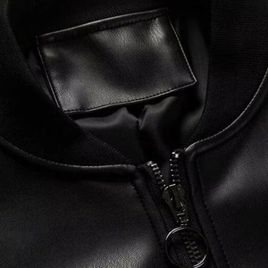 Veste en cuir véritable personnalisable, imperméable, style streetwear, pour hommes, commande en gros OEM, cuir de mouton, haute qualité, mode motard - Product Image 4