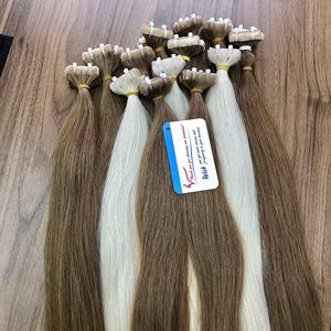 Meilleur choix vente lâche vague profonde style vietnamien cheveux humains bande droite - Product Image 6