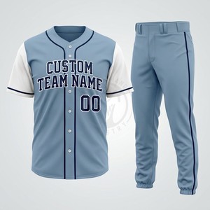 Uniformes de baseball en gros pour les magasins de sport, en polyester respirant avec motifs personnalisés, commandes en gros pour équipes - Product Image 5