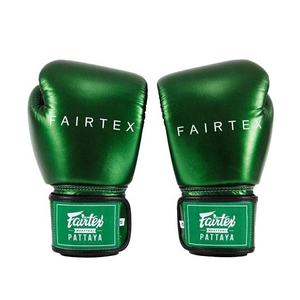 ถุงมือชกมวย Fairtex ขายส่ง-ดีไซน์ใหม่ สีเขียว/ม่วง/แดง  แบบสั่งทำพิเศษสำหรับมวยไทย คุณภาพสูง หนังแท้ ระบายอากาศได้ดี - Product Image 6