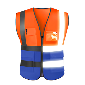 Mechanic Vest Tool Work Reflective Heavy Duty Durable Lightweight Breathable Multi Pockets <b>Hammer</b> <b>Loop</b> Tape Measure Holder - Product Image 1