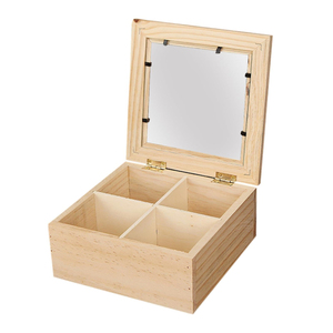 Boîte à bijoux sculptée à la main en bois de manguier Arbre de Vie, coffre de rangement décoratif vintage pour souvenirs, organisateur pour cadeau, vente en gros - Product Image 2