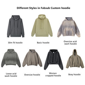 เสื้อฮู้ดดี้คุณภาพสูงขายส่ง สตรีทแวร์ ผ้าคอตตอนหนานุ่ม ใส่ได้ทั้งชายและหญิง แบบหนาพิเศษ สั่งทำได้ พร้อมลายปักนูน 3 มิติ สำหรับผู้ชาย - Product Image 5