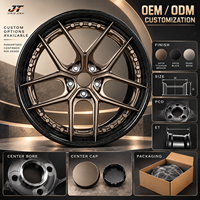 Jantes forgées en carbone à cinq branches, 18-22 pouces, 5x112 5x114.3, deux pièces, VIW-211 pour BMW Audi Mercedes-Benz