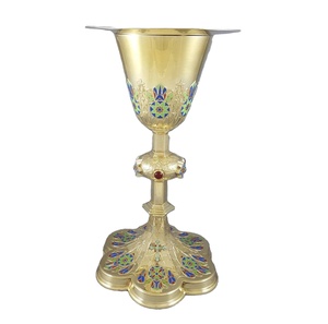 ถ้วยศักดิ์สิทธิ์ทองเหลืองแบบขายดี สามารถปรับแต่งสีได้ พร้อมลายสลัก ถ้วยนี้ทำด้วยมือคุณภาพสูง - Product Image 1