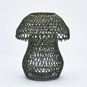 Rattan Natural Table and Hanging <b>Lanterns</b> <b>Candle</b> <b>Lantern</b> Lamp With Handle Great for Wedding and Home Decorations - Product Image 2