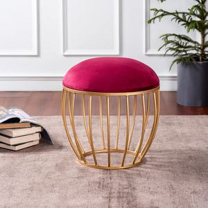 High Marketing Metal Ottoman Sitting <b>Stool</b> Living Room Furniture Office <b>Stool</b> <b>Velvet</b> Ottoman Footstool Footrest <b>Stool</b> Home Decor - Product Image 6