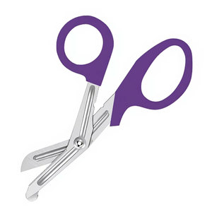 Ciseaux de traumatologie pour infirmières, premiers secours, 5,5 pouces, violet foncé, acier inoxydable allemand, ensemble d'instruments chirurgicaux d'urgence médicale - Product Image 3