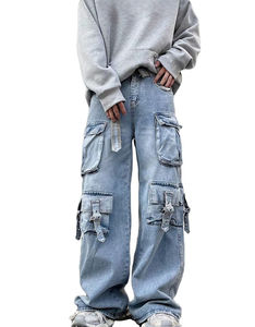 Nouveau jean en denim 100 % coton pour homme, coupe droite, taille mi-haute, respirant, imperméable, de haute qualité, idéal pour l'été, avec option OEM - Product Image 1