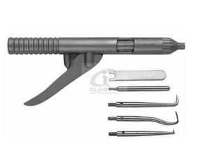 CLASTY INSTRUMENTS Kit de dépose manuelle de couronnes dentaires en acier inoxydable avec poignée pistolet, outil de retrait de couronnes et système de retrait de bridges - Product Image 3