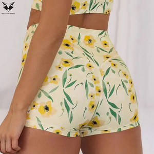 Shorts de Yoga de Venta Caliente, Impresión por Sublimación, Producto Recién Llegado, Mejor Calidad, Logotipo Personalizado, Shorts Deportivos para Mujer - Product Image 2