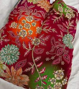 ผ้าเครปพิมพ์ลายธรรมชาติแท้ ปักลายหนาแน่น ผ้าขายดี ผ้าสวยงามสำหรับขายส่ง - Product Image 1