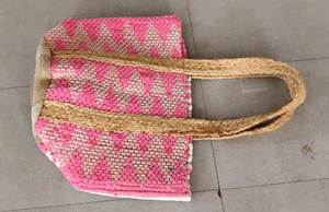 Sac fourre-tout en jute et coton tressé fait main, réutilisable, écologique, pour la plage et les courses, avec option de logo personnalisé pour femmes - Product Image 6
