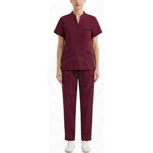 Reliable Women Healthcare Uniform Soft Breathable <b>Scrub</b> <b>Set</b> For Nurses Doctors Medical Clinics And Laboratories - Product Image 3