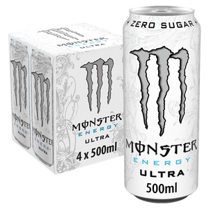 Boisson énergisante Monster Energy Ultra White Zero 500ml sans sucre, saveur légère, boost de caféine, fournisseur en gros de qualité supérieure - Product Image 6