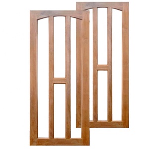 ประตูทางเข้าทำจากไม้เนื้อแข็งประตูไม้สักมะฮอกกานีไม้ทุเรียนประตูภายในห้องนั่งเล่นที่มีการออกแบบร่วมสมัย - Product Image 3