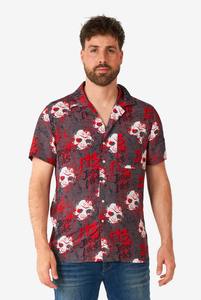 Chemise d'été pour homme à manches courtes, imprimé tropical hawaïen, décontractée, boutonnée, en coton, motif floral coloré, pour les vacances à la plage - Product Image 2