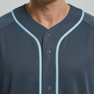 Camiseta de béisbol de manga corta, ligera, de corte regular, con MOQ bajo, fabricada en Pakistán. - Product Image 5