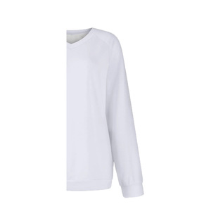 เสื้อสเวตเชิ้ตผ้าแคนวาสปักลายสำหรับผู้หญิง รุ่นสปริง เป็นมิตรกับสิ่งแวดล้อม ระบายอากาศได้ดี กันลม ผลิตจากผ้าฝ้าย/ใยไผ่ น้ำหนัก 220 กรัม คอกลมทรงปกติ แขนยาว - Product Image 5