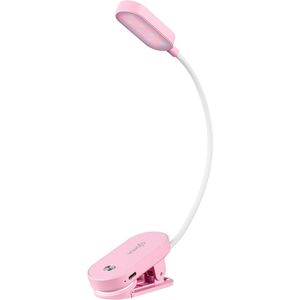 Luce da Lettura Ricaricabile a 14 LED con Clip per la Cura degli Occhi, Luce Ambrata per Lettura a Letto, 9 Livelli di Luminosità e 9 Colori per Appassionati di Lettura - Product Image 1