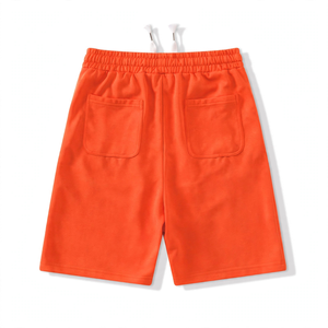 Shorts de bain décontractés pour hommes GYM ACTIVE, style vintage, en toile de coton, avec fermeture éclair, respirants, couleur unie, taille mi-haute, avec poches - Product Image 5