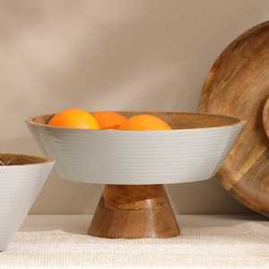 Tazón de Madera para Servir Masa con Diseño Increíble, Tazón Redondo Artesanal Único para Uso Profesional en Restaurantes - Product Image 3