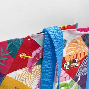 Bolsa de Mano Negra de Diseño Personalizado con MOQ Bajo, Bolsa de Compras Tejida de PP OEM/ODM con Logotipos, Fábrica de Vietnam - Product Image 6