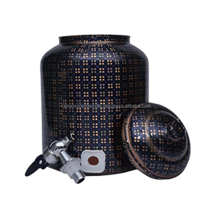 Distributeur de stockage d'eau en cuivre pur de qualité supérieure à haute vente avec utilisation de la conception d'impression en émail pour la maison et les bureaux - Product Image 3