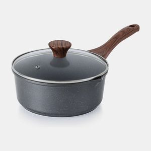 Premium Aluminum Sauté <b>Pan</b> with Ultra Smooth Non-Stick Finish and Durable Heat Insulated Handle for Daily Cooking - Product Image 4