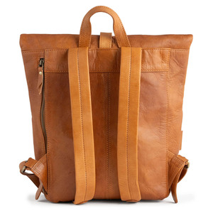 Sac à dos en cuir personnalisé léger, style vintage moderne, imperméable, portable, durable, avec fermeture éclair, souple, pour usage quotidien et extérieur, pliable - Product Image 2