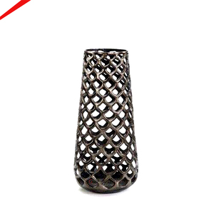 Vases à fleurs luxueux en métal, pots et jardinières modernes en aluminium pour la décoration intérieure et extérieure - Product Image 2