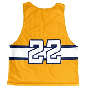 OEM Pinnies de crosse personnalisées pour les jeunes/adultes Séchage rapide Respirant 100% Polyester Tissu personnalisé de crosse porte imprimé - Product Image 3