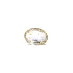 Loose 5.53 Carat Oval Cut Yellow Sapphire Gemstone for Fine Jewelry - Product Image 1