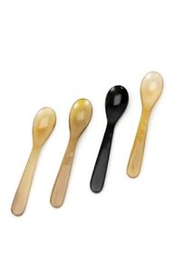 ช้อนขนมทำมือจากเขาควายขัดเงา รูปทรงวงรี เป็นมิตรกับสิ่งแวดล้อม - Product Image 3