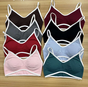 Women's 2 Piece Yoga Set High Waist <b>Seamless</b> <b>Leggings</b> Crop Top Solid Color Spaghetti Strap Cut-out Design Full Length Workout - Product Image 1