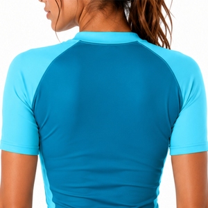 Camiseta de Compresión de Manga Corta para Mujer, Estilo Deportivo, Cómoda, Suave y Elástica, con Estampado HAWE BAWK, de Secado Rápido - Product Image 5