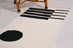 Cotton Handmade Custom <b>Runner</b> <b>Rug</b> Large Area <b>Rug</b> for <b>Kitchen</b> Stair Hallway-Non-Slip Eco-Friendly Geometric Pattern - Product Image 5