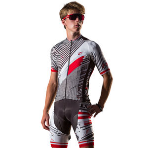 Maillots de cyclisme à fermeture éclair, shorts de cyclisme à séchage rapide, ensembles de vêtements de cyclisme athlétiques 100% polyester, tenues de cyclisme pour hommes - Product Image 6